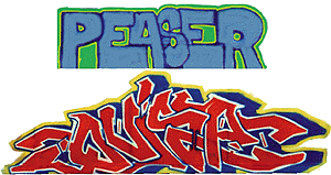 Blair Line N Graffiti Decals
