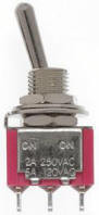 Miniature Toggle Switch S.P.D.T.