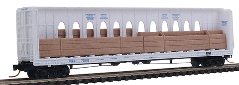 Micro-Trains N 60' Centerbeam Flatcar with Lumber Loads