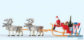 Christmas Sleigh with Reindeer
