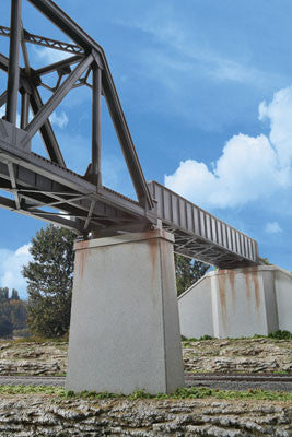 Walthers HO Single-Track Bridge Piers Concrete (2)