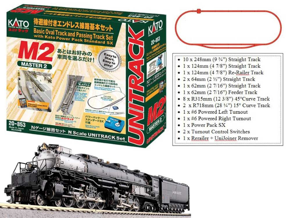Kato N Scale Union Pacific 4-8-8-4 (Big Boy #4014) Starter Set