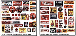 Blair Line HO Signs &amp; Advertisements