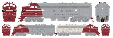 Athearn Genesis  FP7 A/B Set  Rock Island #402 (A) and #403 (B)