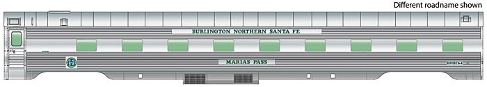 Walthers Proto HO Passenger Cars BNSF