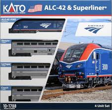 Kato N Scale ALC-42 & Superliner Phase VI 4-Unit Set