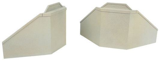 Walthers HO Single-Track Bridge Concrete Abutments (2)