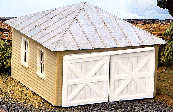 A M Models Two-Car Garage Kit