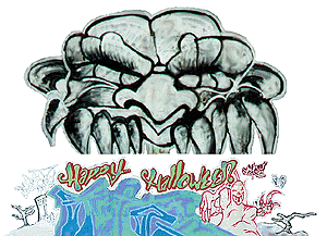 Blair Line N Graffiti Decals