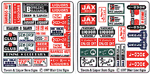 Blair Line HO Signs & Advertisements