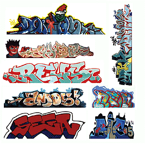 Blair Line HO Graffiti Decals