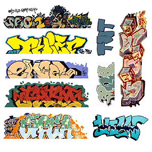 Blair Line HO Graffiti Decals