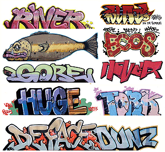 Blair Line HO Graffiti Decals