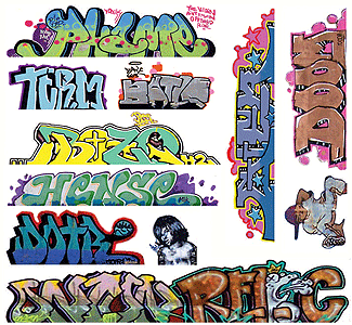 Blair Line HO Graffiti Decals