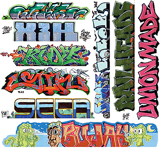 Blair Line HO Graffiti Decals