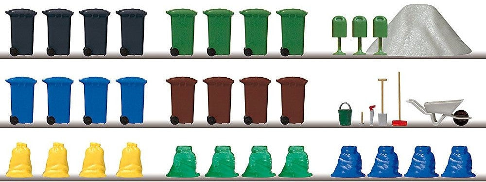 Busch HO Garbage & Trash Details