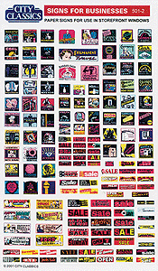 City Classics HO Signs & Advertisements