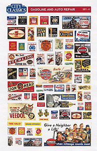 City Classics HO Signs & Advertisements