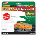 Kato N Scale F7 Freight Train Set