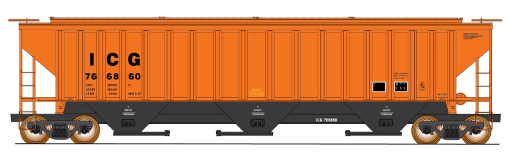 InterMountain HO 3-Bay Rib-Side Hopper