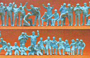 Unpainted Figure Set - Truckers, Car Drivers & Passengers