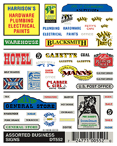 Woodland Scenics HO Signs & Advertisements