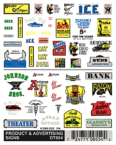 Woodland Scenics HO Signs & Advertisements