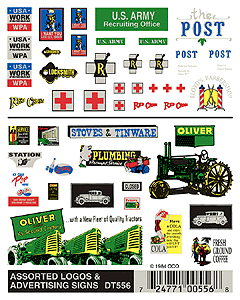 Woodland Scenics HO Signs & Advertisements