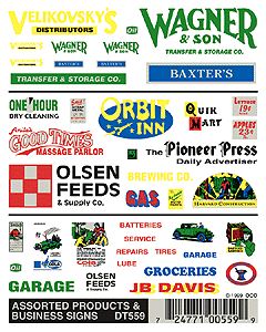 Woodland Scenics HO Signs & Advertisements