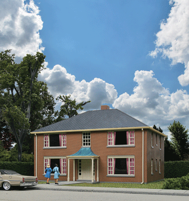 Four-Unit Brick Apartment Building