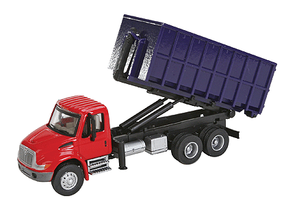 International 4300 Dual-Axle Dumpster Carrier Truck