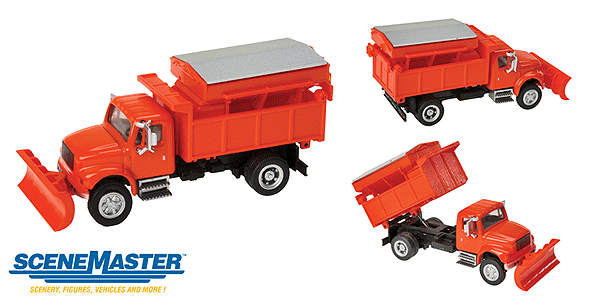 International 4900 Dump Truck w/Snowplow & Salt Spreader