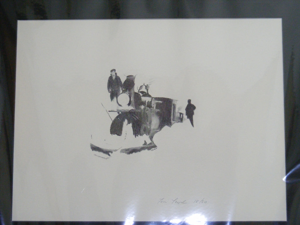 Stuck in the Snow in the Boreas Pass lithography print by Tom Teeple