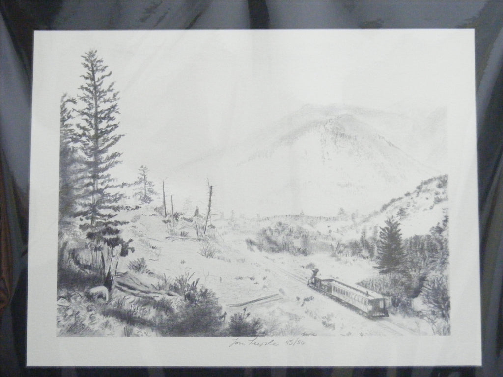 South Platte River Canyon II lithography print by Tom Teeple