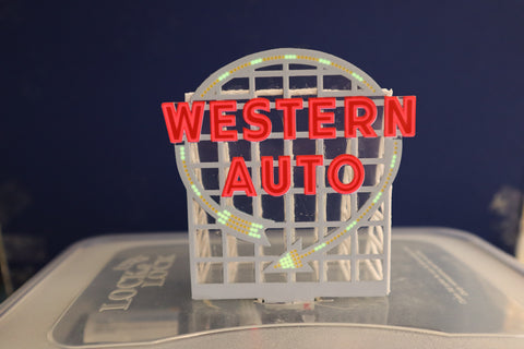 Western Auto Sign Frame